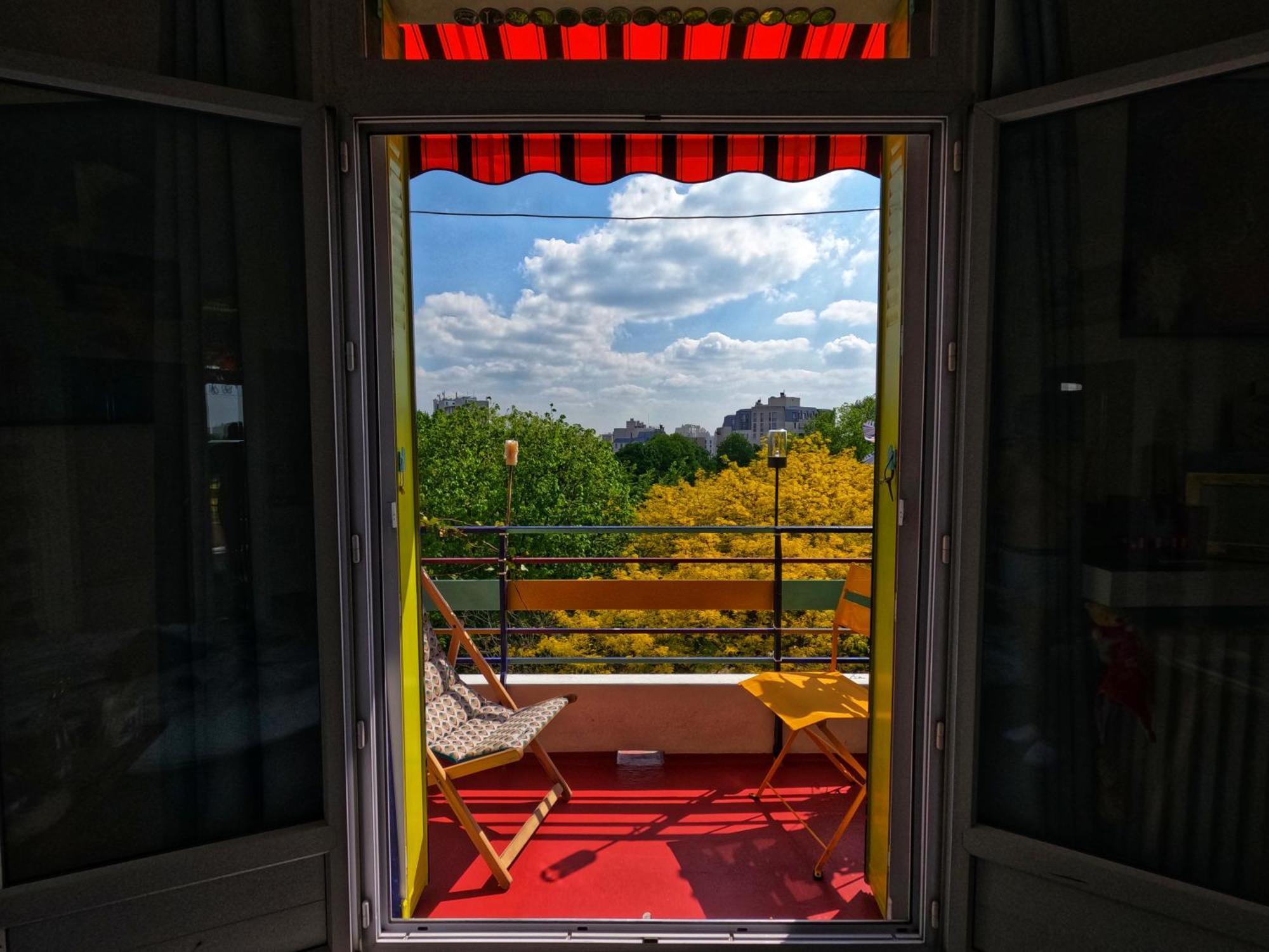 Canopee, Paisible, Chaleureux, Lumineux, Balcon Paris Exterior photo