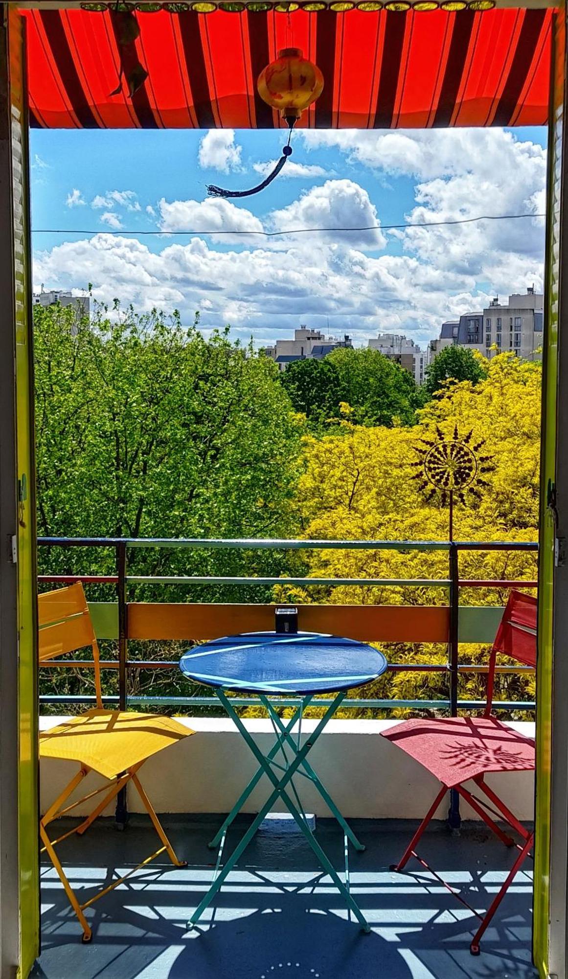 Canopee, Paisible, Chaleureux, Lumineux, Balcon Paris Exterior photo